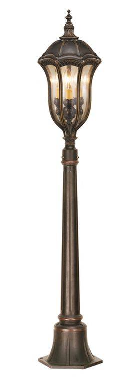 Baton Rouge Outdoor Bollard Walnut - Comet Lighting