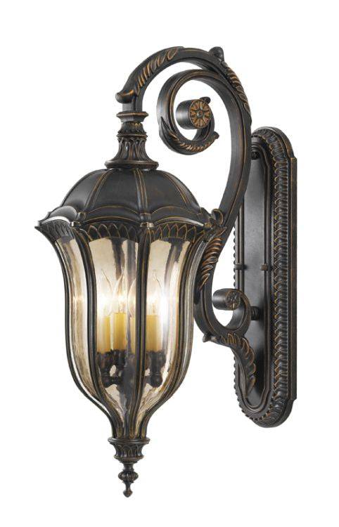 Baton Rouge Outdoor Large Wall Lantern Walnut - Comet Lighting