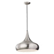 Beso 1-Light Large Pendant - Brushed Steel - Comet Lighting