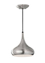 Beso 1-Light Pendant Ceiling Light Brushed Steel - Comet Lighting