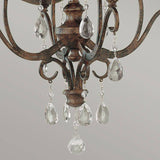 Chateau 4 Light Chandelier Mocha Bronze - Comet Lighting