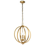 Corinne 3 Light Medium Pendant Burnished Brass - Comet Lighting