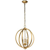 Corinne 3 Light Medium Pendant Burnished Brass - Comet Lighting