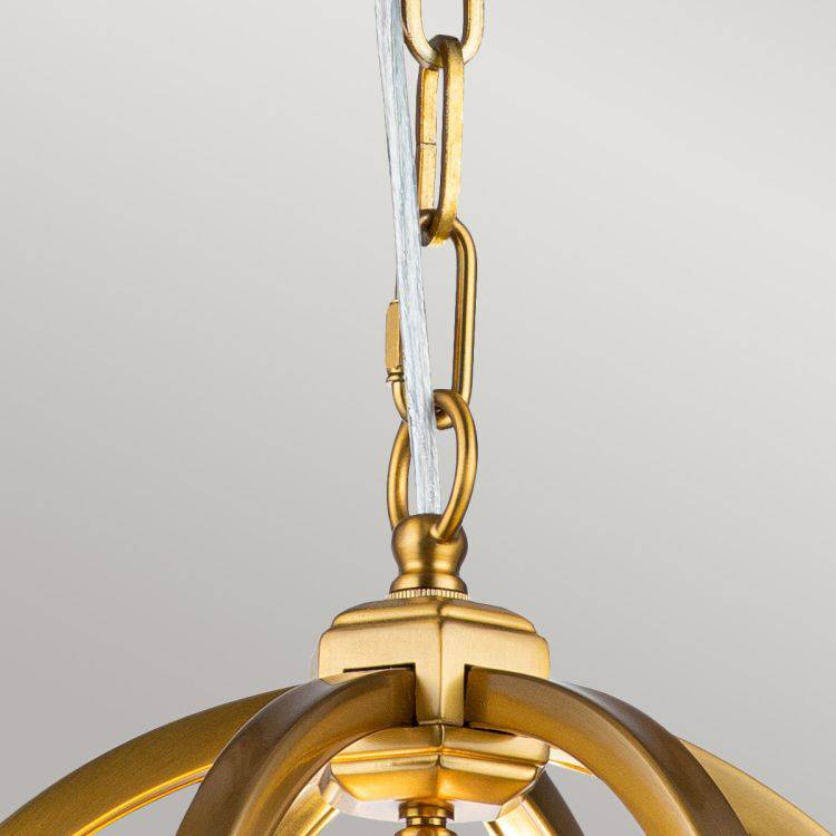 Corinne 3 Light Small Pendant Burnished Brass - Comet Lighting