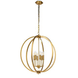 Corinne 6 Light Pendant Burnished Brass - Comet Lighting