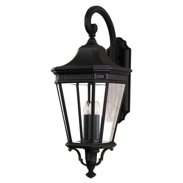 Cotswold Lane Outdoor Large Wall Lantern Black - Comet Lighting