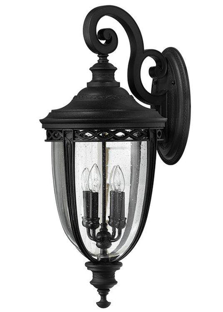 English Bridle Outdoor 4-Light X-Large Wall Lantern Black - Comet Lighting