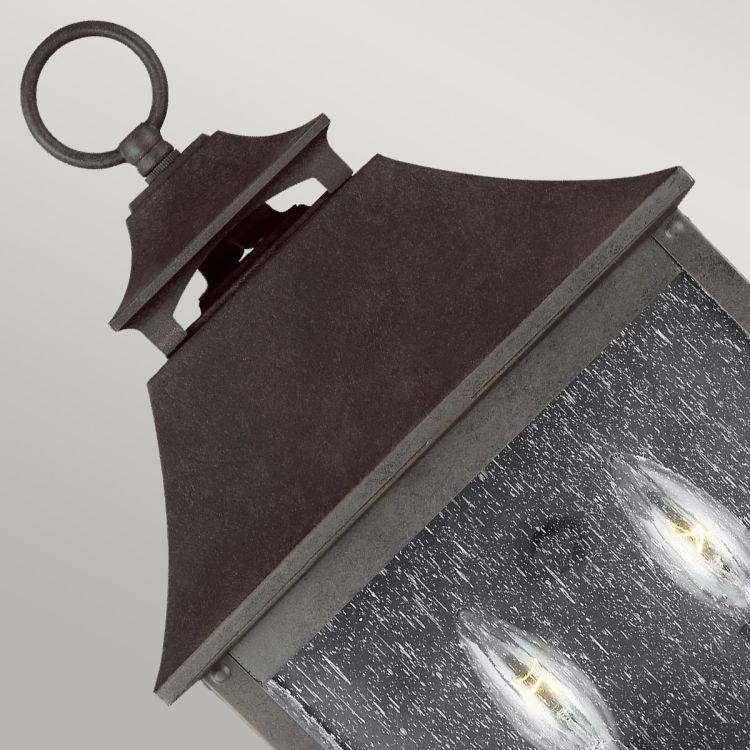 Galena 2 Light Half Lantern Sable - Comet Lighting