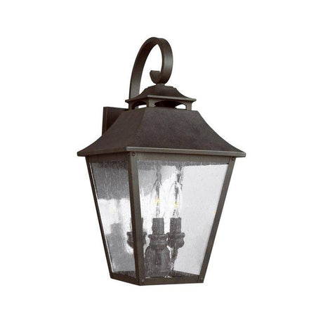 Galena 3 Light Large Wall Lantern Sable - Comet Lighting