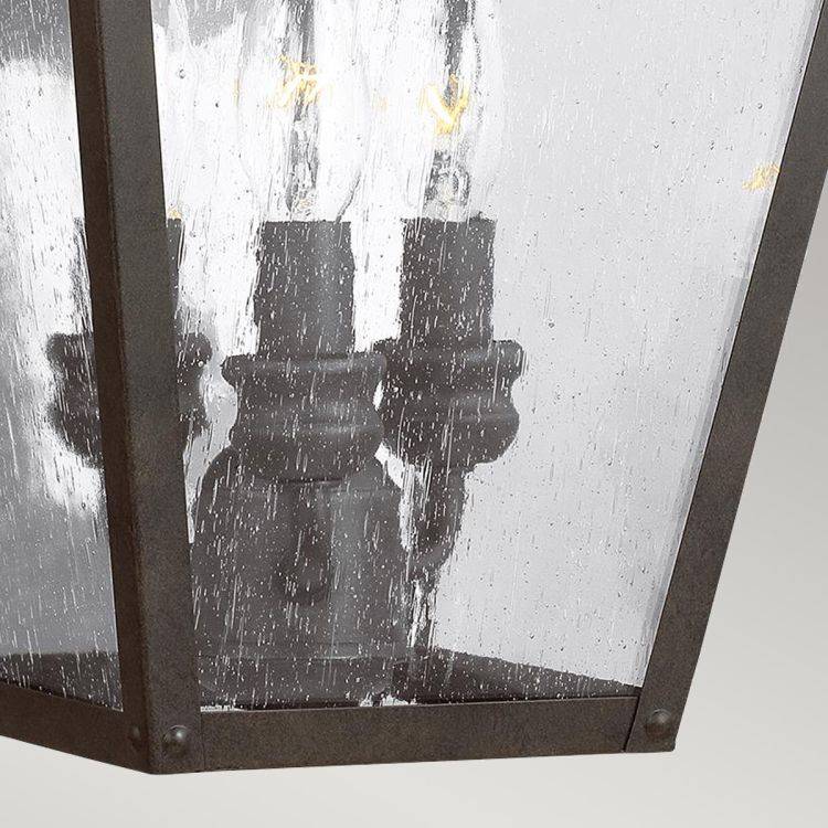 Galena 3 Light Large Wall Lantern Sable - Comet Lighting