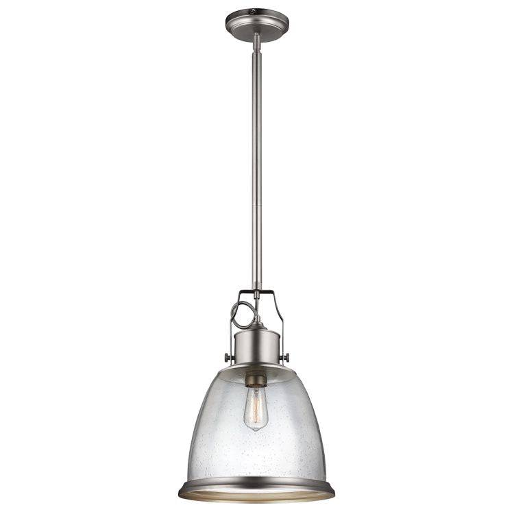 Hobson 1-Light Large Pendant Satin Nickel - Comet Lighting