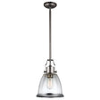 Hobson 1-Light Medium Pendant Satin Nickel - Comet Lighting