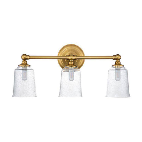 Huguenot Lake 3 Light Above Mirror Light Burnished Brass - Comet Lighting