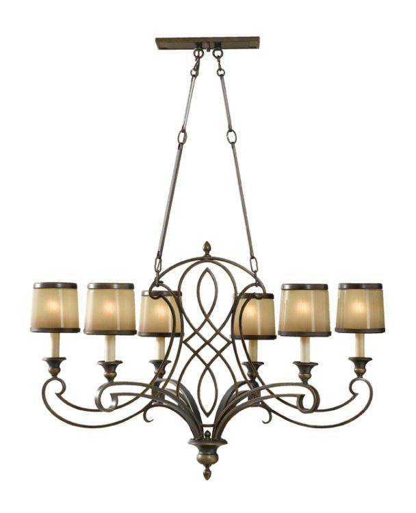 Justine 6-Light Chandelier - Comet Lighting