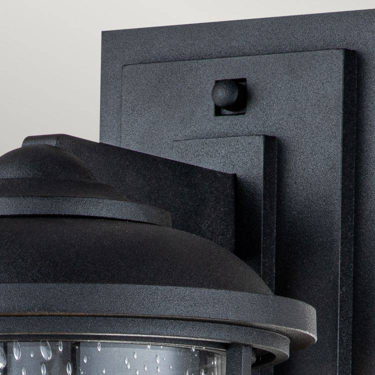 Lighthouse 1 Light Medium Wall Lantern Textured Black - Comet Lighting