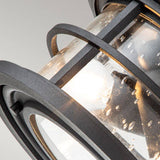 Lighthouse 2 Light Flush Mount Textured Black - Comet Lighting