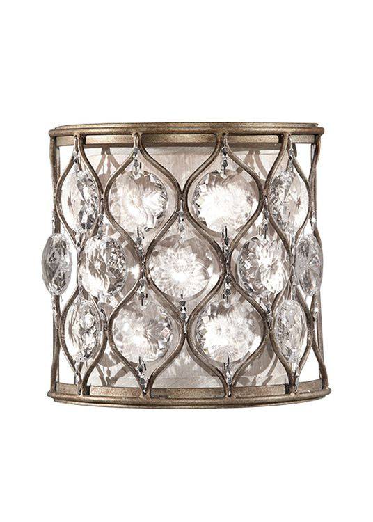 Lucia 1-Light Wall Light Silver - Comet Lighting