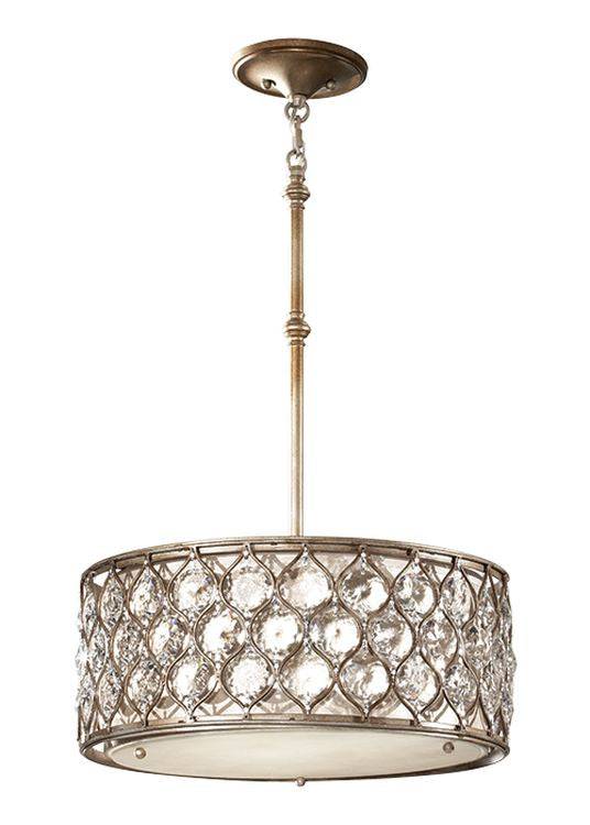 Lucia Pendant Ceiling Light Chandelier Silver - Comet Lighting