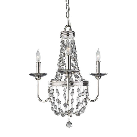 Malia 3Lt Chandelier - Comet Lighting