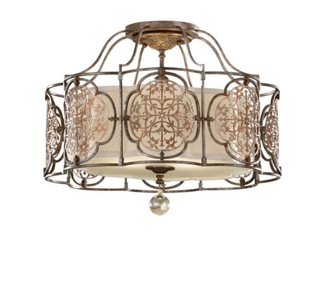 Marcella 3-Light Semi-Flush - Comet Lighting