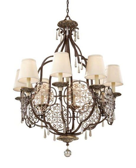 Marcella 8-Light Chandelier - Comet Lighting