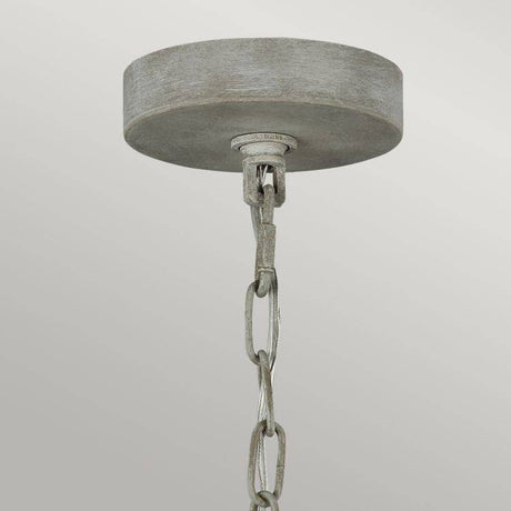 Maryville 6 Light Chandelier Washed Grey - Comet Lighting