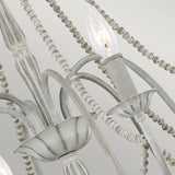 Maryville 6 Light Chandelier Washed Grey - Comet Lighting