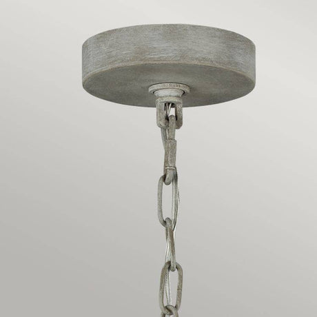 Maryville 9 Light Chandelier Washed Grey - Comet Lighting