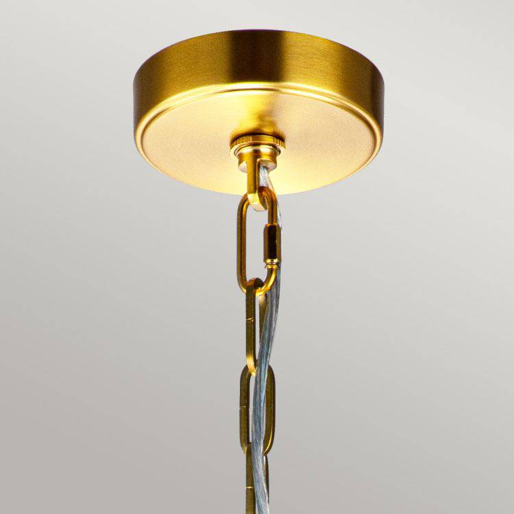 Nico 1 Light Large Pendant Burnished Brass - Comet Lighting