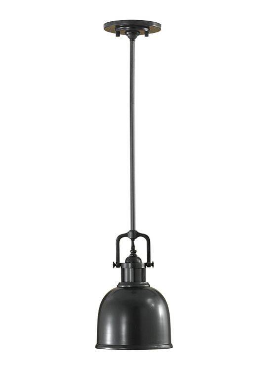 Parker Place 1-Light Mini Pendant Ceiling Light Dark Bronze - Comet Lighting