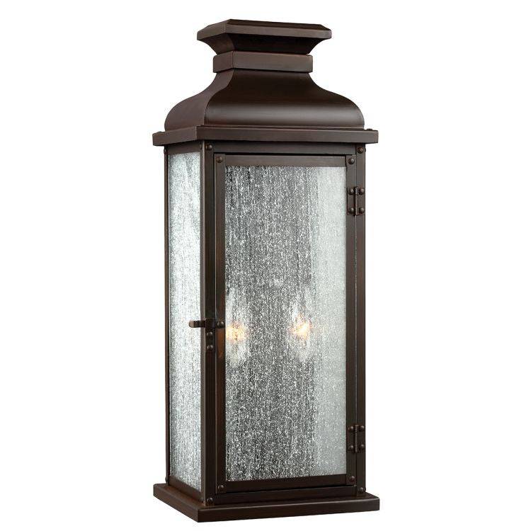 Pediment 2-Light Outdoor Medium Wall Lantern - Comet Lighting