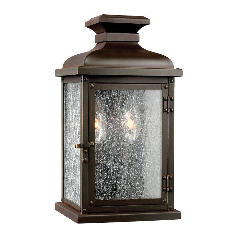 Pediment 2-Light Outdoor Small Wall Lantern - Comet Lighting