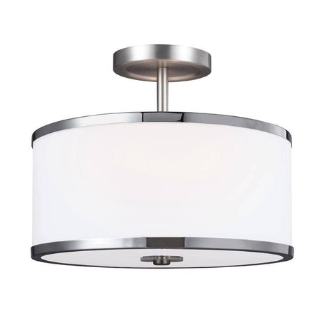 Prospect Park 2-Light Semi-Flush Ceiling Light - Comet Lighting