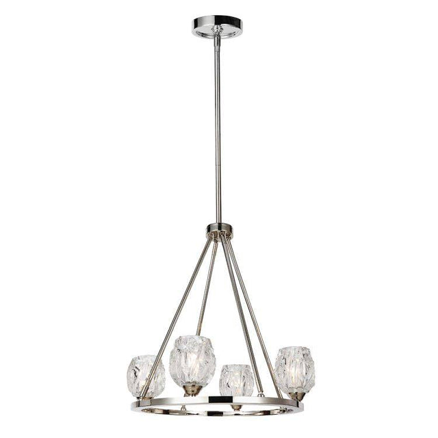 Rubin 4-Light Chandelier - Comet Lighting