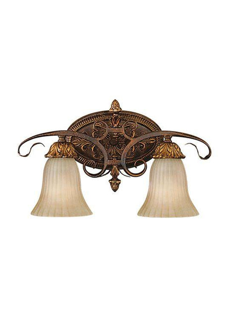 Sonoma Valley 2-Light Down Wall Light Tortoise Shell - Comet Lighting