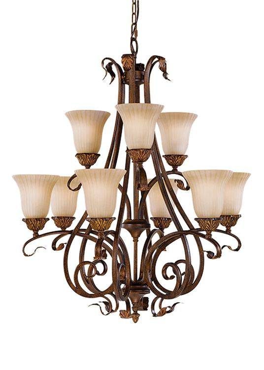 Sonoma Valley 9-Light Chandelier - Comet Lighting