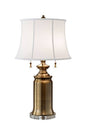 Stateroom 2-Light Table Lamp Bali Brass - Comet Lighting