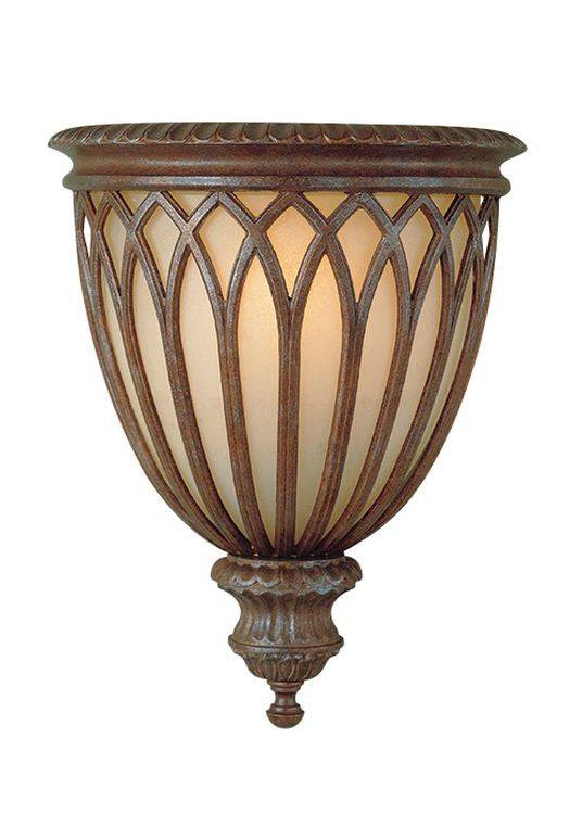 Stirling Castle 1-Light Wall Light W1 Bronze - Comet Lighting