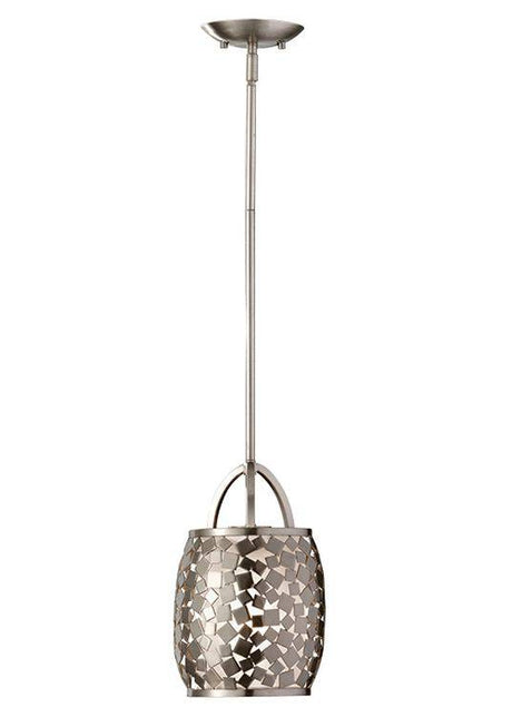 Zara 1-Light Mini Pendant Ceiling Light Steel - Comet Lighting