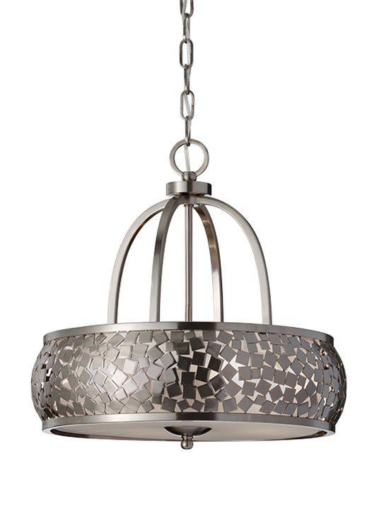 Zara 4-Light Chandelier Steel - Comet Lighting