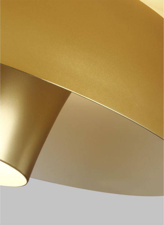 Brisbin 1 Light Pendant - Burnished Brass - Comet Lighting