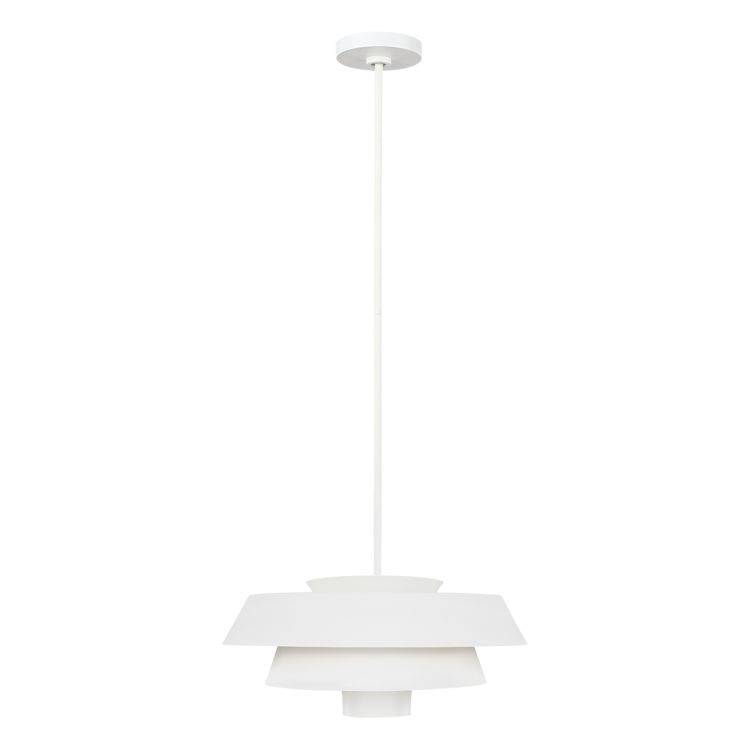 Brisbin 1 Light Pendant - Matte White - Comet Lighting