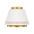 Carter 1 Light Flush Light - Matte White - Comet Lighting