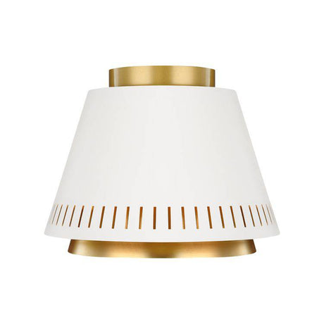 Carter 1 Light Flush Light - Matte White - Comet Lighting