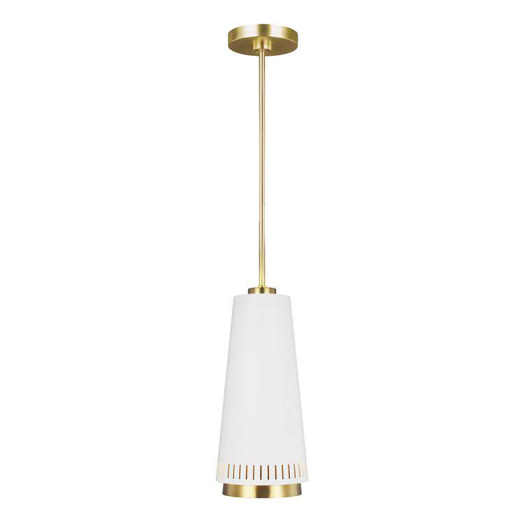 Carter 1 Light Pendant - Style A - Matte White - Comet Lighting