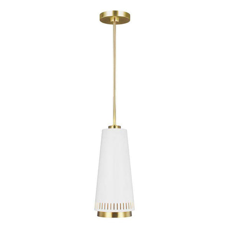 Carter 1 Light Pendant - Style A - Matte White - Comet Lighting