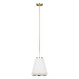 Carter 1 Light Pendant - Style B - Matte White - Comet Lighting