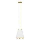 Carter 1 Light Pendant - Style B - Matte White - Comet Lighting