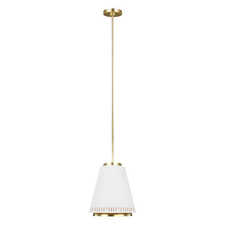 Carter 1 Light Pendant - Style B - Matte White - Comet Lighting