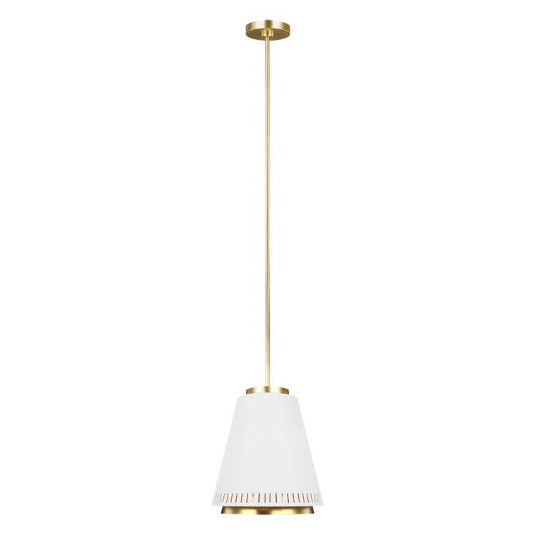 Carter 1 Light Pendant - Style B - Matte White - Comet Lighting